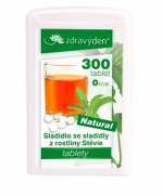 Stevia nekalorické přírodní rostlinné sladidlo - 300 tablet - 18g